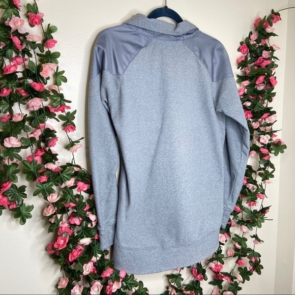 🌹Under Armour Womens Full Zip Gray Jacket Small Gym Fitness Casual Fleece - Picture 8 of 8